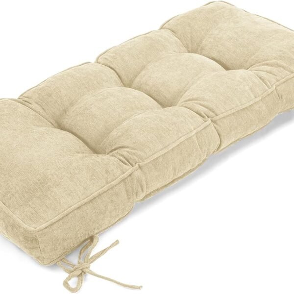Plush Farmhouse Bay Window Seat Cushion