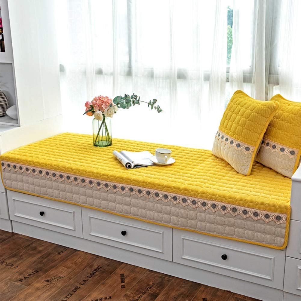 Faux Fur Soft Window Bench Seat Cushion