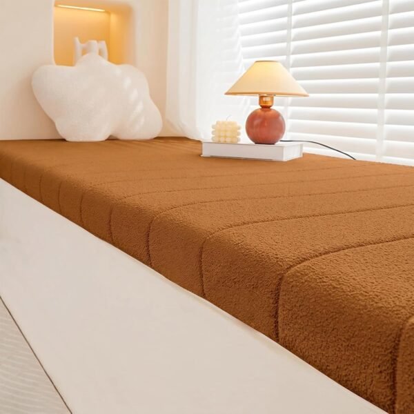 Plush Non Slip Bay Window Bench Cushion