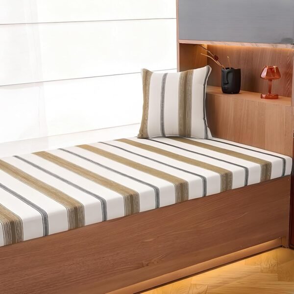 Striped Chenille Indoor Window Seat Cushion