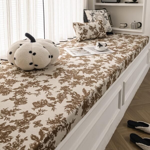 Quilted Chenille Indoor Bench Seat Cushion
