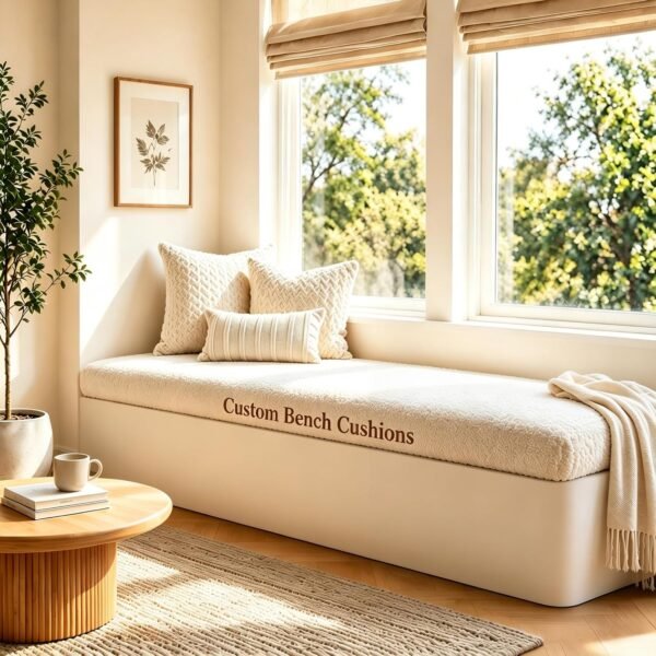 Chenille Foam Window Seat Bench Cushion